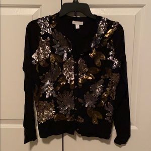 Carter House embellished gold and silver cardigan